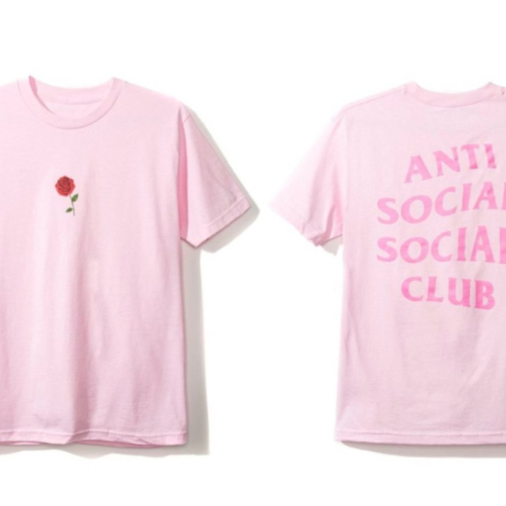 ASSC | Anti Social Social Club | Baby Pink Rose Short-Sleeved Tee | M